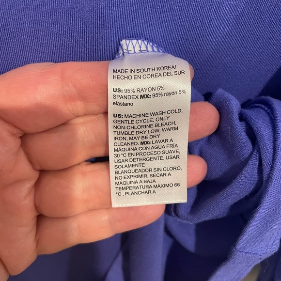 Chico's Vibrant Periwinkle Blouse - Picture 4 of 5